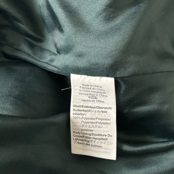 J Crew Hunter Green Teddy Bear Plush Sherpa Zip Up Fur Jacket SZ S - Picture 6 of 7